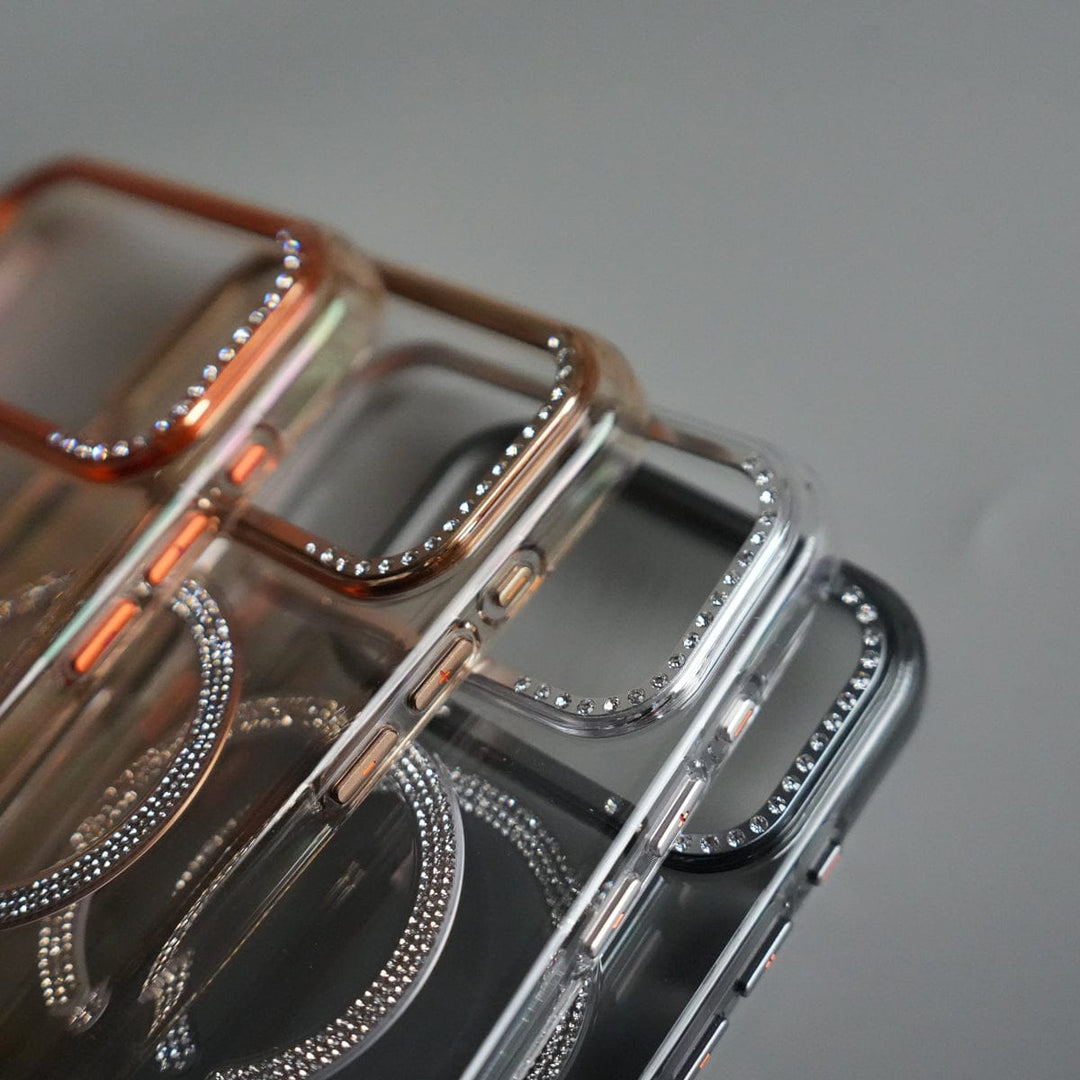 FRATO iPhone 17 Series iPhone 17 Pro Max Luxury Diamond MagSafe Case | Crystal Clear Back Cover with Rhinestone Metal Camera Guard