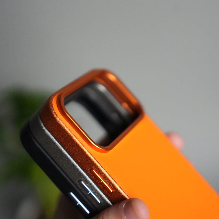 FRATO iPhone 17 Series iPhone 17 Pro Max Luxury Leather Matte Case | Slim Protective Metal Frame Back Cover