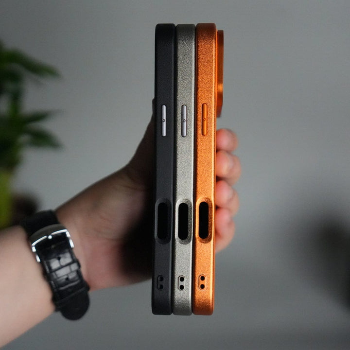 FRATO iPhone 17 Series iPhone 17 Pro Max Luxury Leather Matte Case | Slim Protective Metal Frame Back Cover