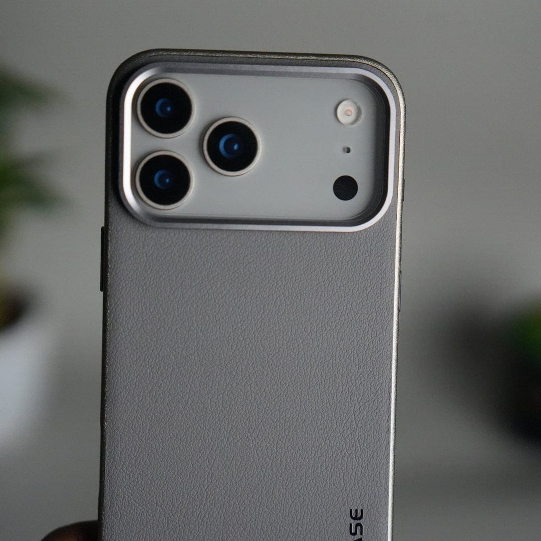 FRATO iPhone 17 Series iPhone 17 Pro Max Luxury Leather Matte Case | Slim Protective Metal Frame Back Cover