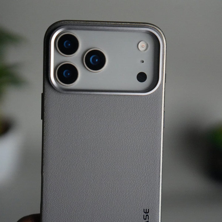 FRATO iPhone 17 Series iPhone 17 Pro Max Luxury Leather Matte Case | Slim Protective Metal Frame Back Cover
