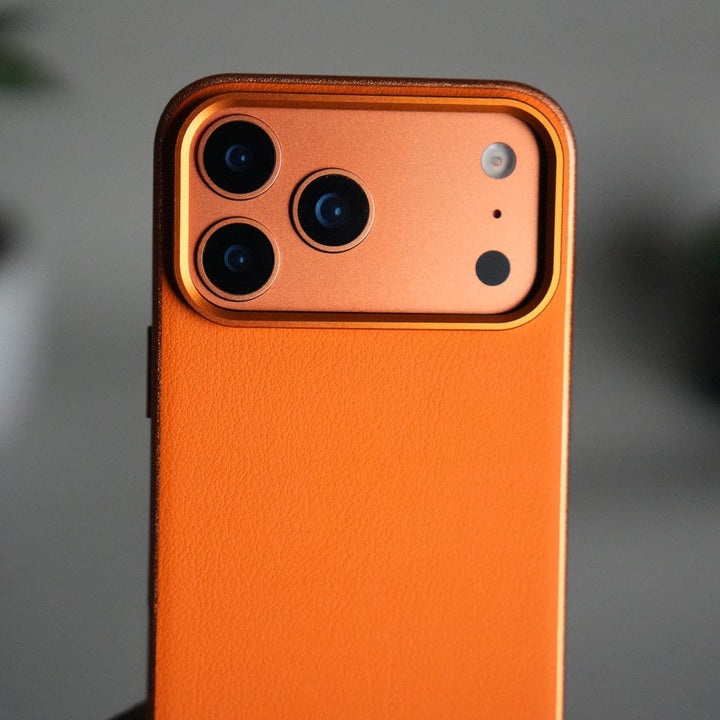 FRATO iPhone 17 Series iPhone 17 Pro Max Luxury Leather Matte Case | Slim Protective Metal Frame Back Cover