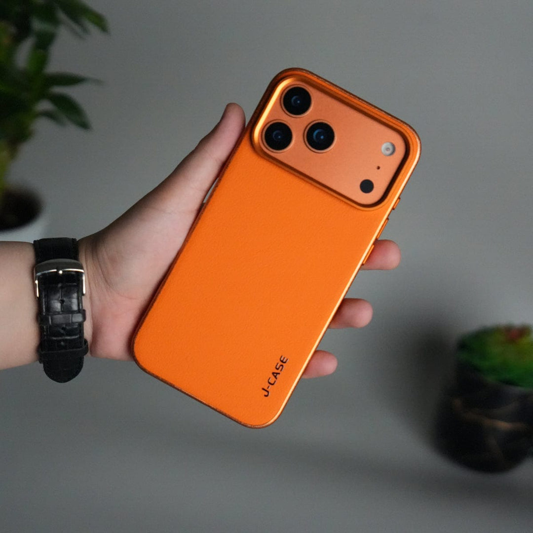 FRATO iPhone 17 Series iPhone 17 Pro Max Luxury Leather Matte Case | Slim Protective Metal Frame Back Cover
