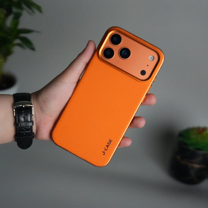 FRATO iPhone 17 Series iPhone 17 Pro Max Luxury Leather Matte Case | Slim Protective Metal Frame Back Cover