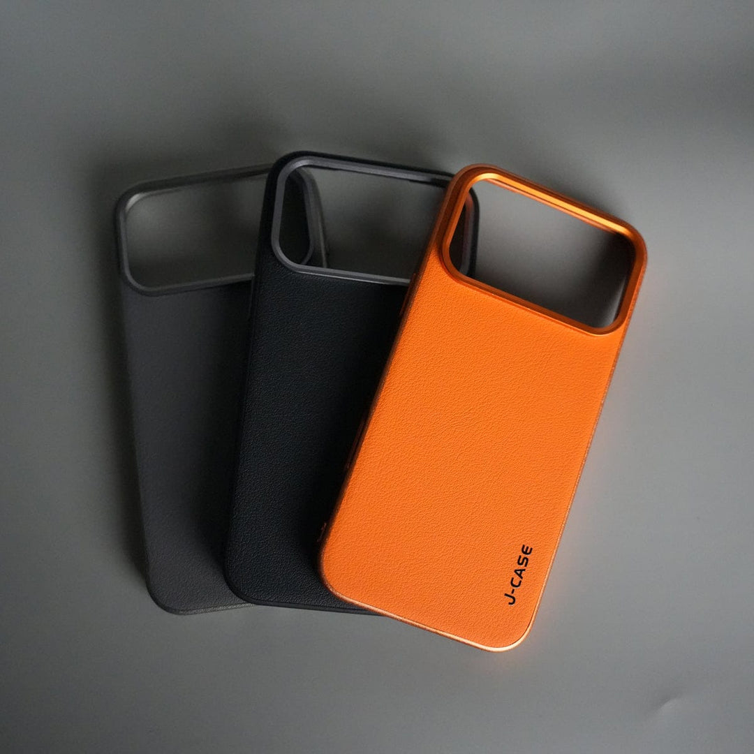 FRATO iPhone 17 Series iPhone 17 Pro Max Luxury Leather Matte Case | Slim Protective Metal Frame Back Cover