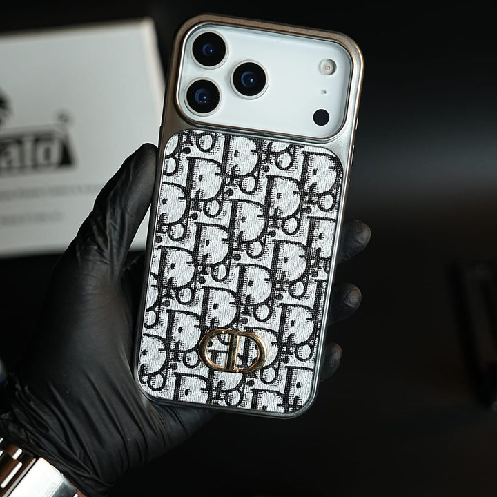 FRATO iPhone 17 Series iPhone 17 Pro max Luxury Pattern Case for iPhone 17 Series | Metallic Frame Protective Cover