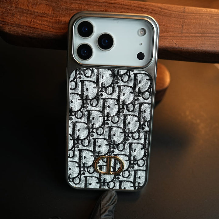 FRATO iPhone 17 Series iPhone 17 Pro max Luxury Pattern Case for iPhone 17 Series | Metallic Frame Protective Cover