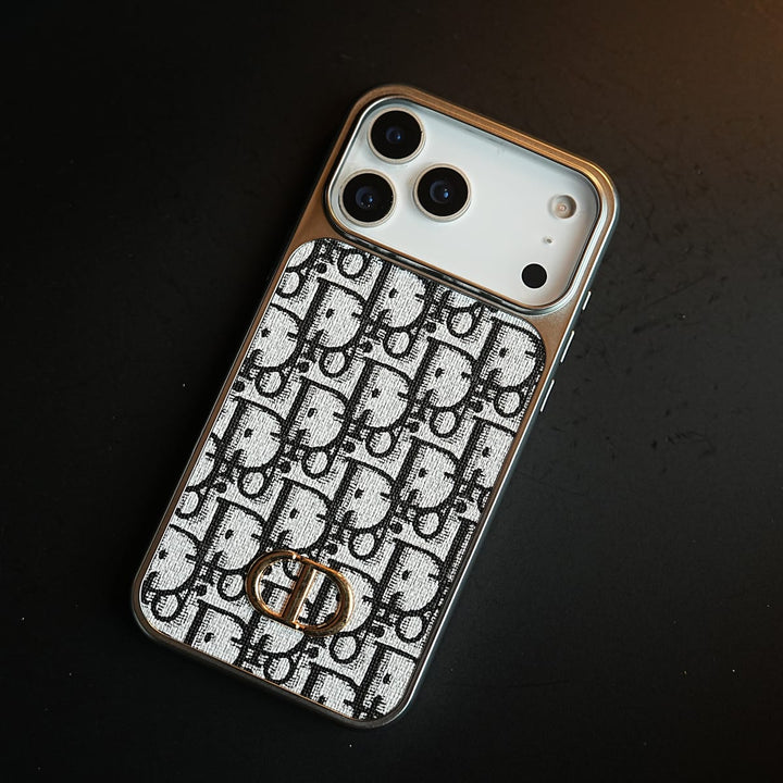 FRATO iPhone 17 Series iPhone 17 Pro max Luxury Pattern Case for iPhone 17 Series | Metallic Frame Protective Cover