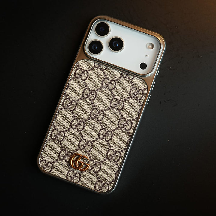 FRATO iPhone 17 Series iPhone 17 Pro max Luxury Woven Pattern Case for iPhone 17 Series | Metallic Frame Protective Cover