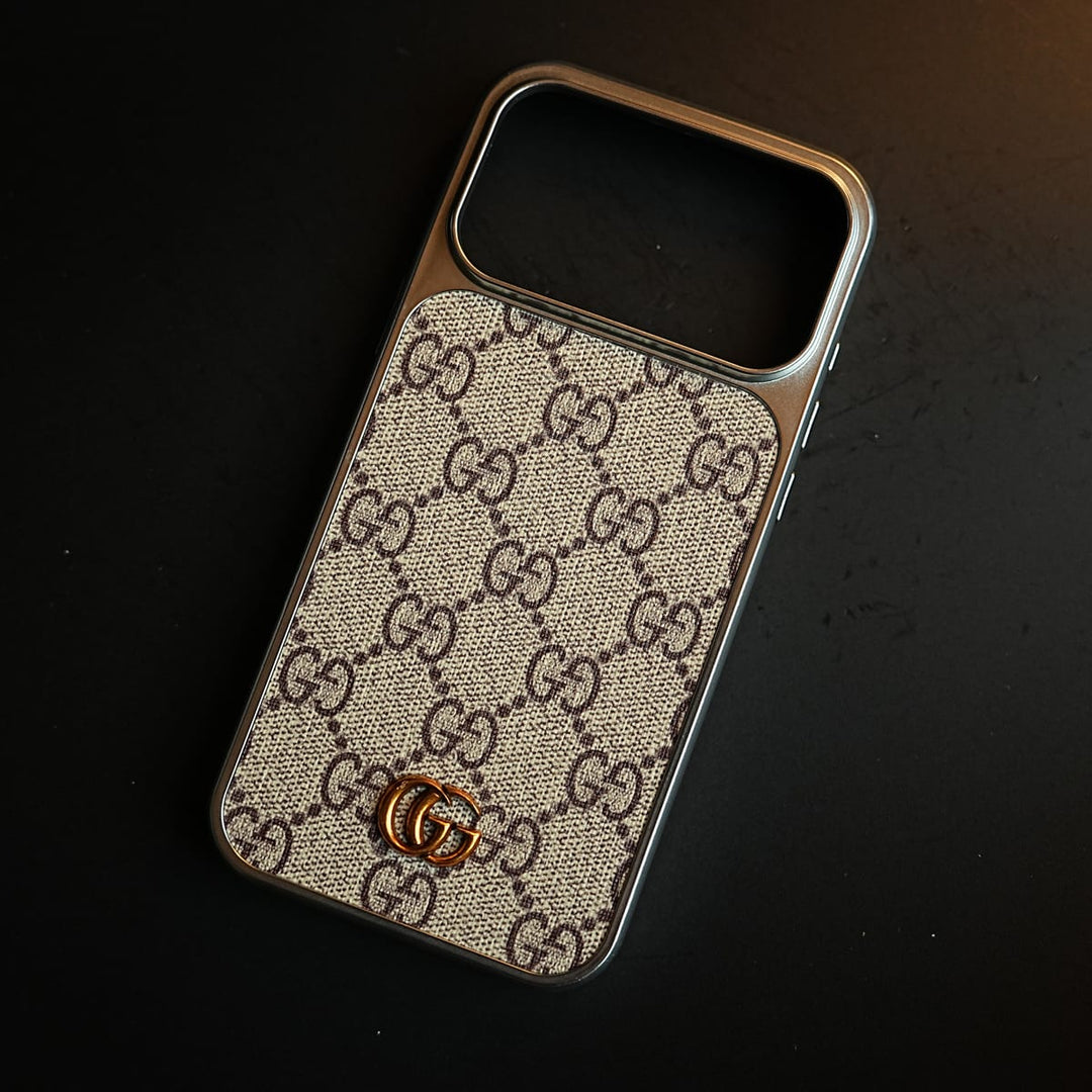 FRATO iPhone 17 Series iPhone 17 Pro max Luxury Woven Pattern Case for iPhone 17 Series | Metallic Frame Protective Cover
