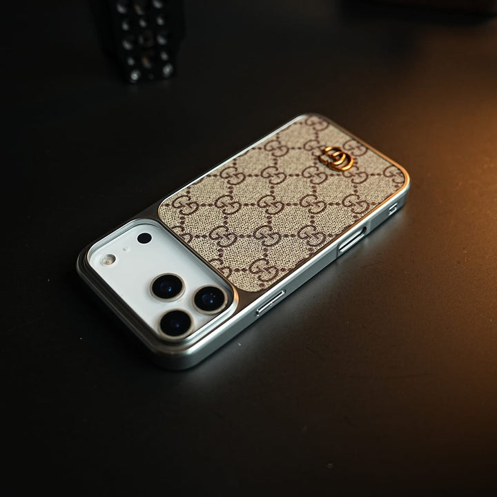 FRATO iPhone 17 Series iPhone 17 Pro max Luxury Woven Pattern Case for iPhone 17 Series | Metallic Frame Protective Cover