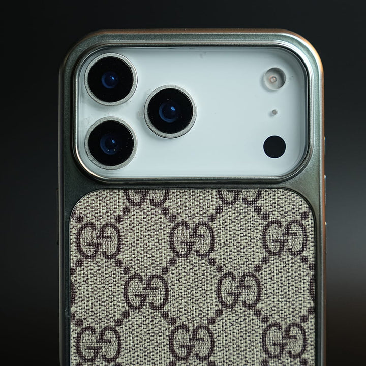 FRATO iPhone 17 Series iPhone 17 Pro max Luxury Woven Pattern Case for iPhone 17 Series | Metallic Frame Protective Cover