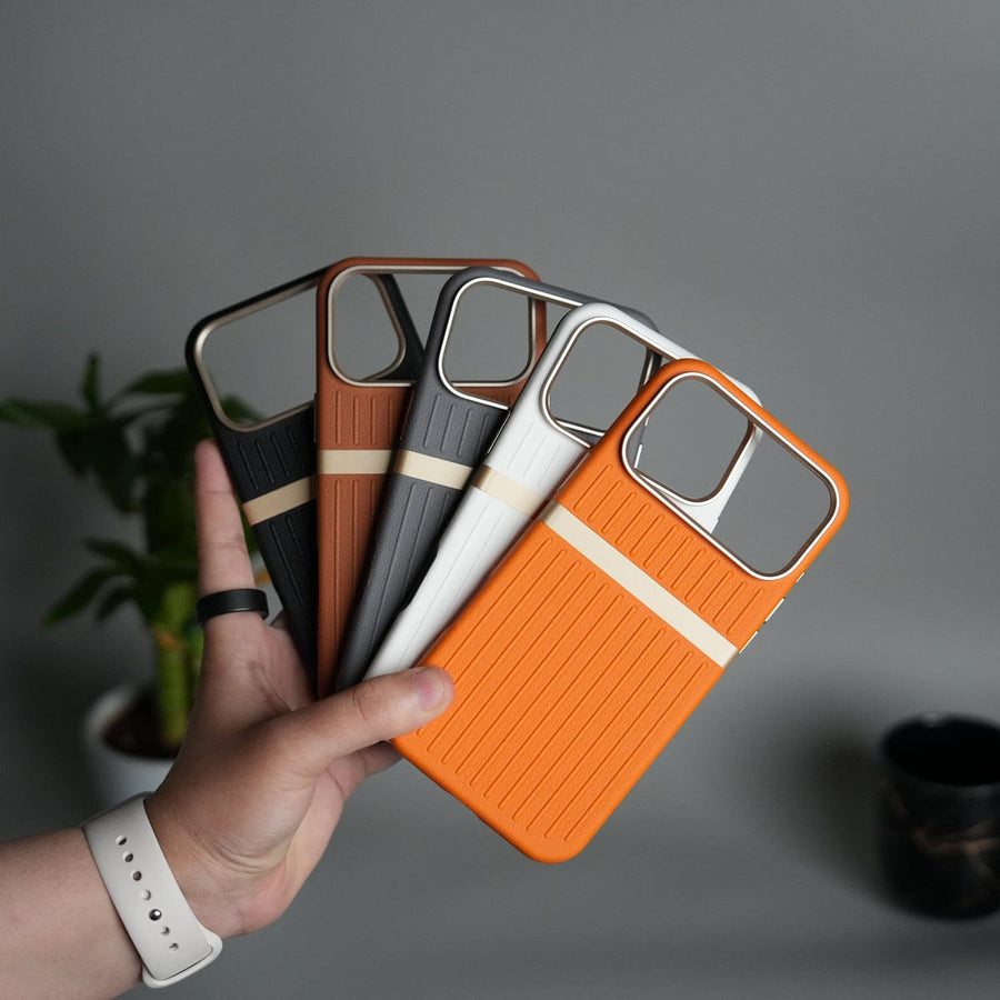 FRATO iPhone 17 Series iPhone 17 Pro Max MagSafe Case | Premium Suitcase Textured Grip Cover with Metal Camera Bumper