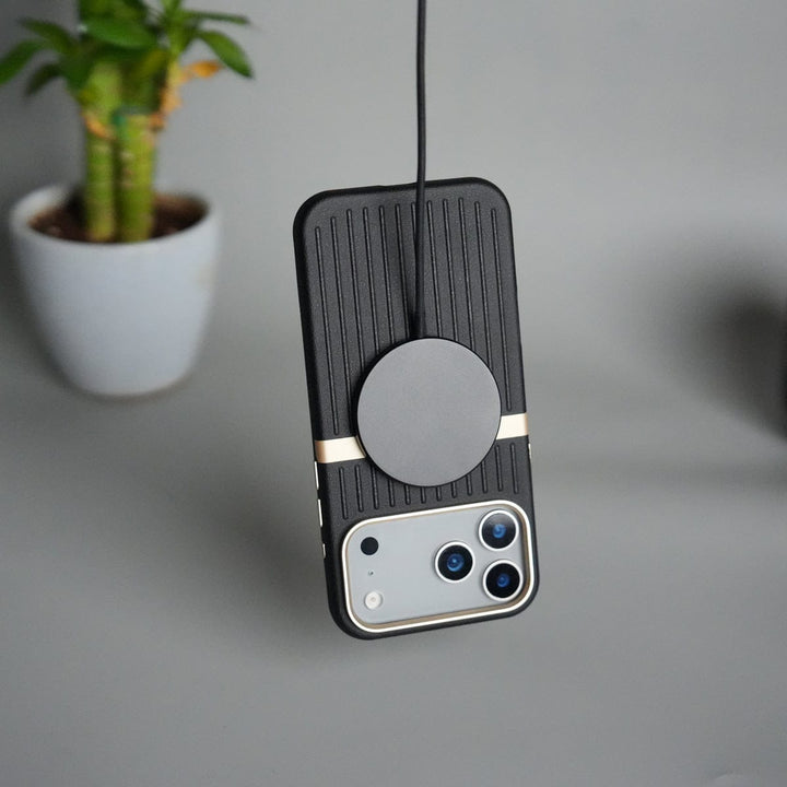 FRATO iPhone 17 Series iPhone 17 Pro Max MagSafe Case | Premium Suitcase Textured Grip Cover with Metal Camera Bumper
