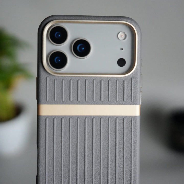 FRATO iPhone 17 Series iPhone 17 Pro Max MagSafe Case | Premium Suitcase Textured Grip Cover with Metal Camera Bumper