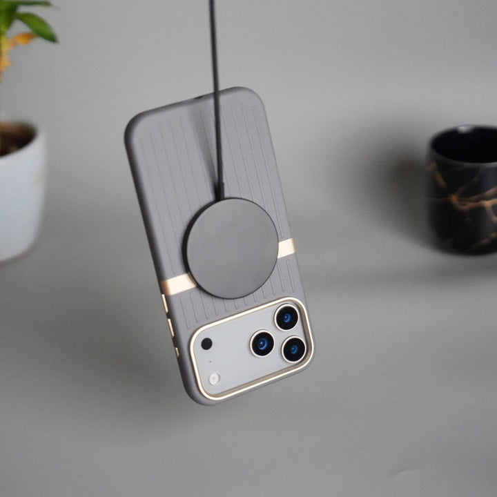FRATO iPhone 17 Series iPhone 17 Pro Max MagSafe Case | Premium Suitcase Textured Grip Cover with Metal Camera Bumper