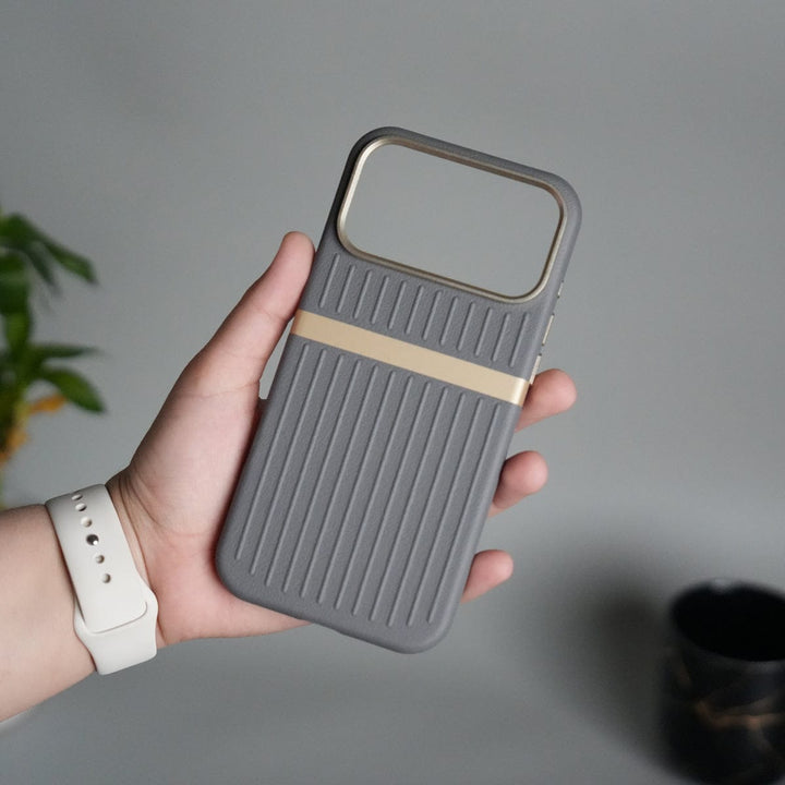 FRATO iPhone 17 Series iPhone 17 Pro Max MagSafe Case | Premium Suitcase Textured Grip Cover with Metal Camera Bumper