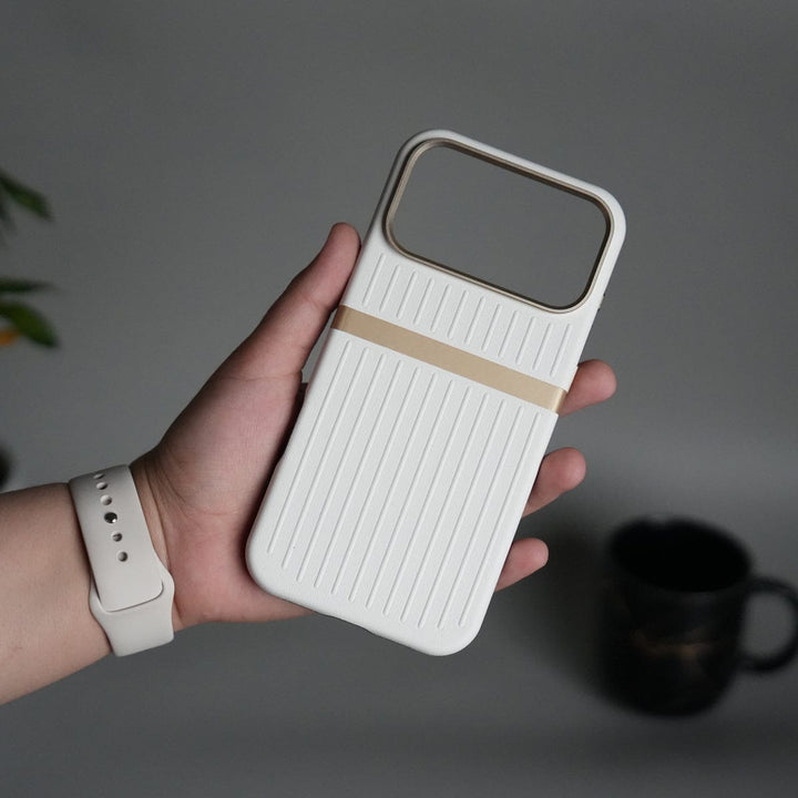 FRATO iPhone 17 Series iPhone 17 Pro Max MagSafe Case | Premium Suitcase Textured Grip Cover with Metal Camera Bumper