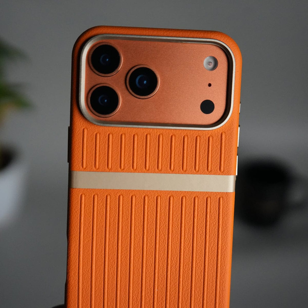 FRATO iPhone 17 Series iPhone 17 Pro Max MagSafe Case | Premium Suitcase Textured Grip Cover with Metal Camera Bumper