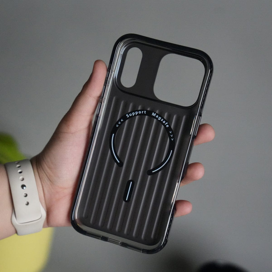 FRATO iPhone 17 Series iPhone 17 Pro Max MagSafe Suitcase Design Case | Shiny Texture Back Cover