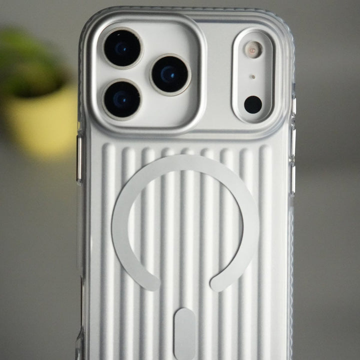 FRATO iPhone 17 Series iPhone 17 Pro Max MagSafe Suitcase Design Case | Shiny Texture Back Cover