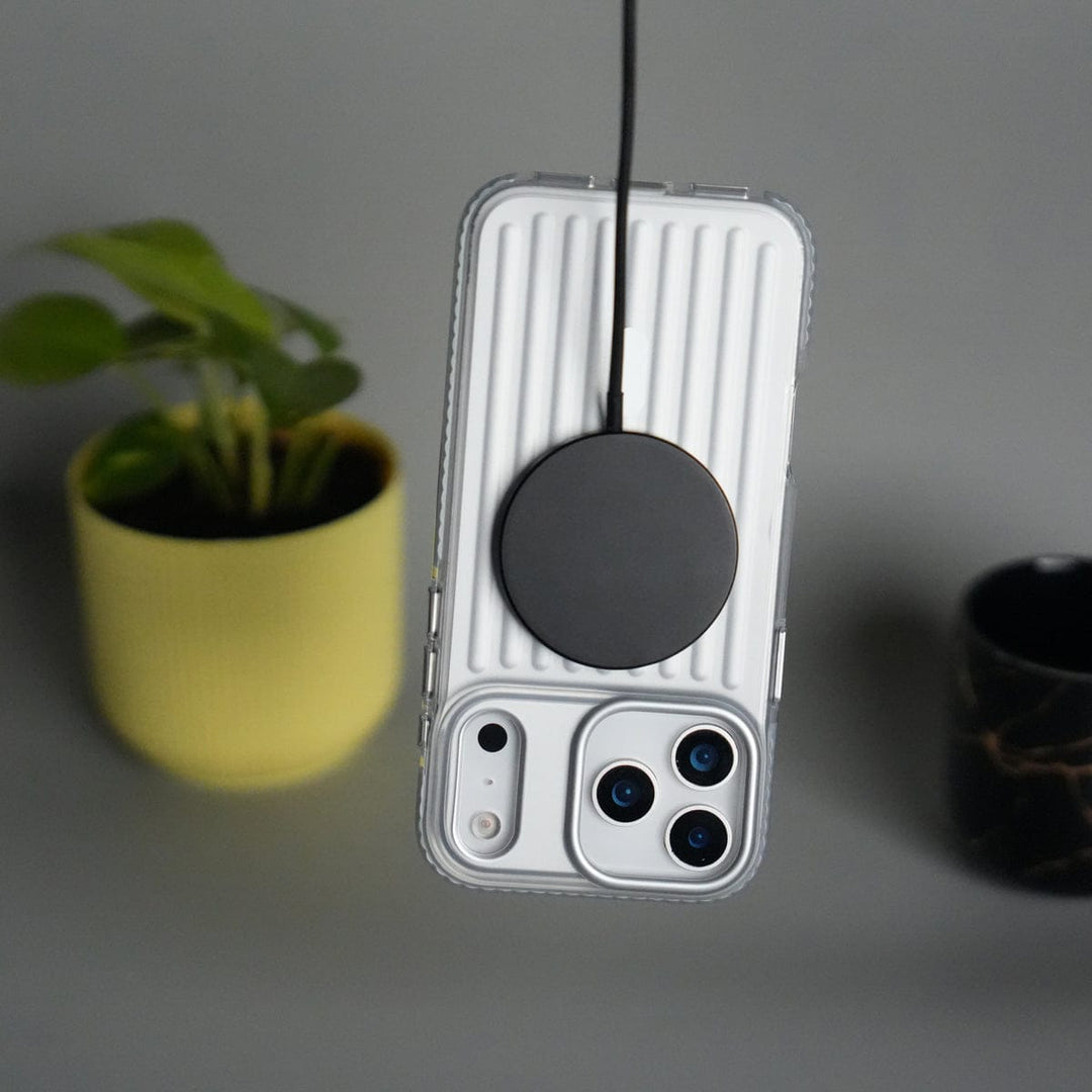 FRATO iPhone 17 Series iPhone 17 Pro Max MagSafe Suitcase Design Case | Shiny Texture Back Cover