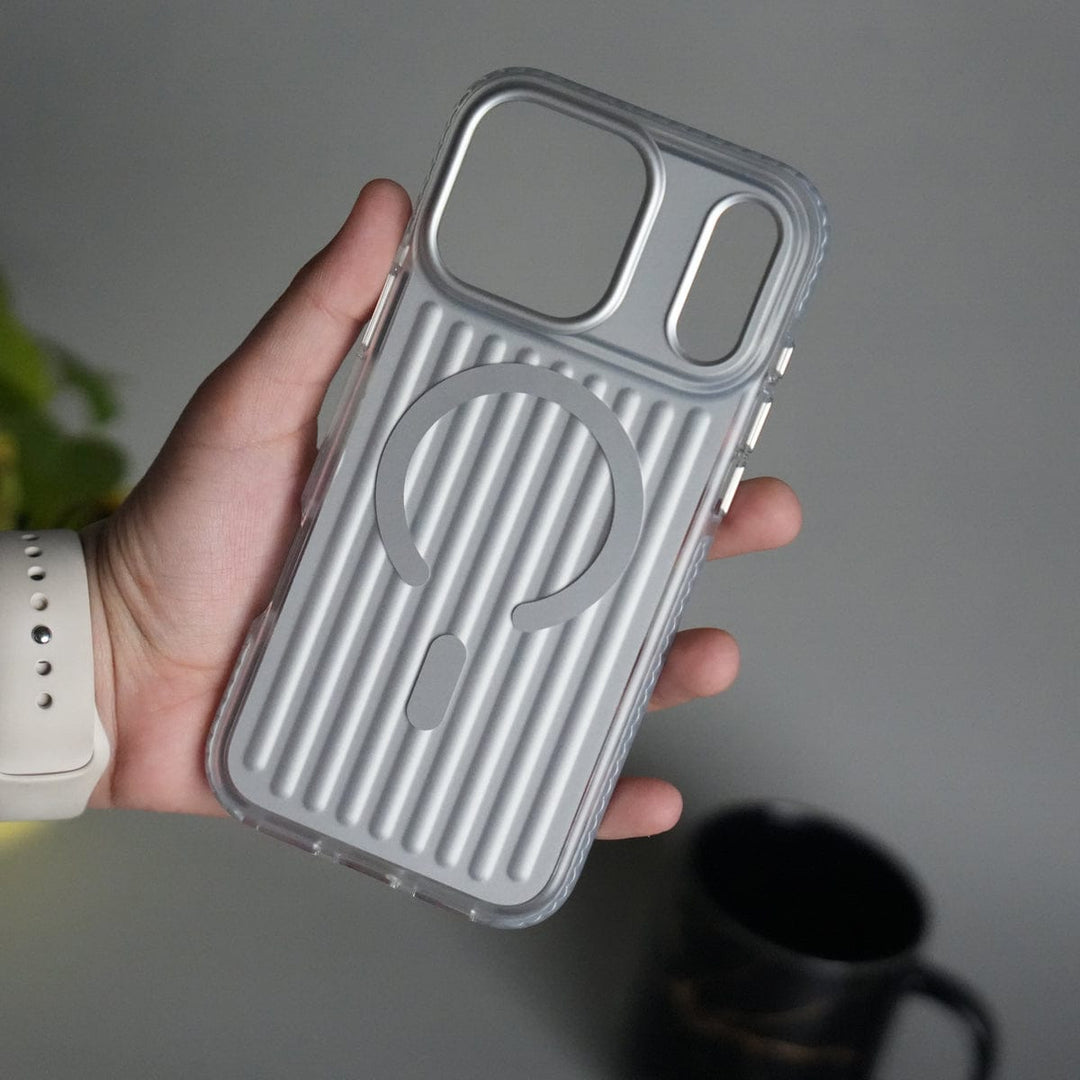 FRATO iPhone 17 Series iPhone 17 Pro Max MagSafe Suitcase Design Case | Shiny Texture Back Cover
