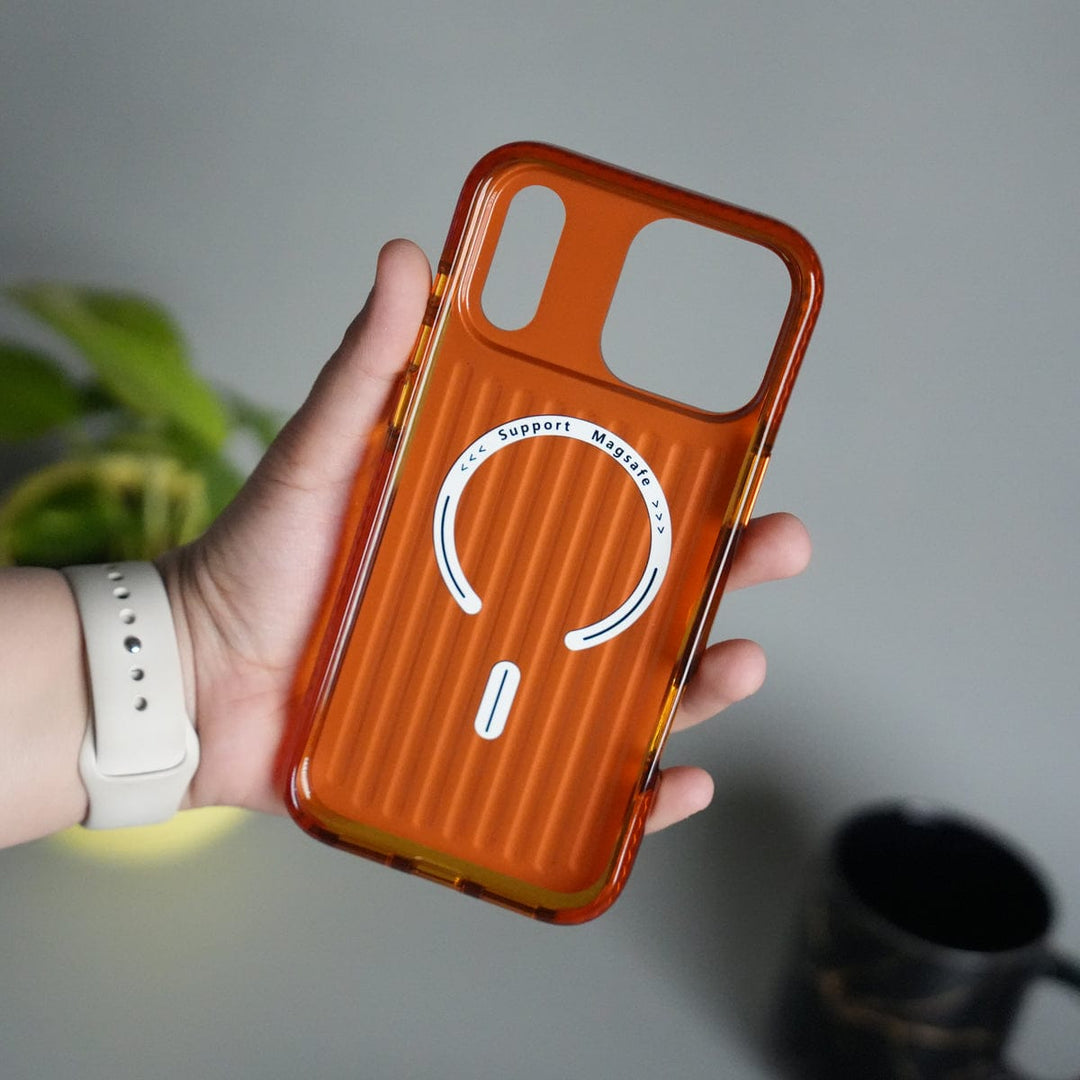 FRATO iPhone 17 Series iPhone 17 Pro Max MagSafe Suitcase Design Case | Shiny Texture Back Cover