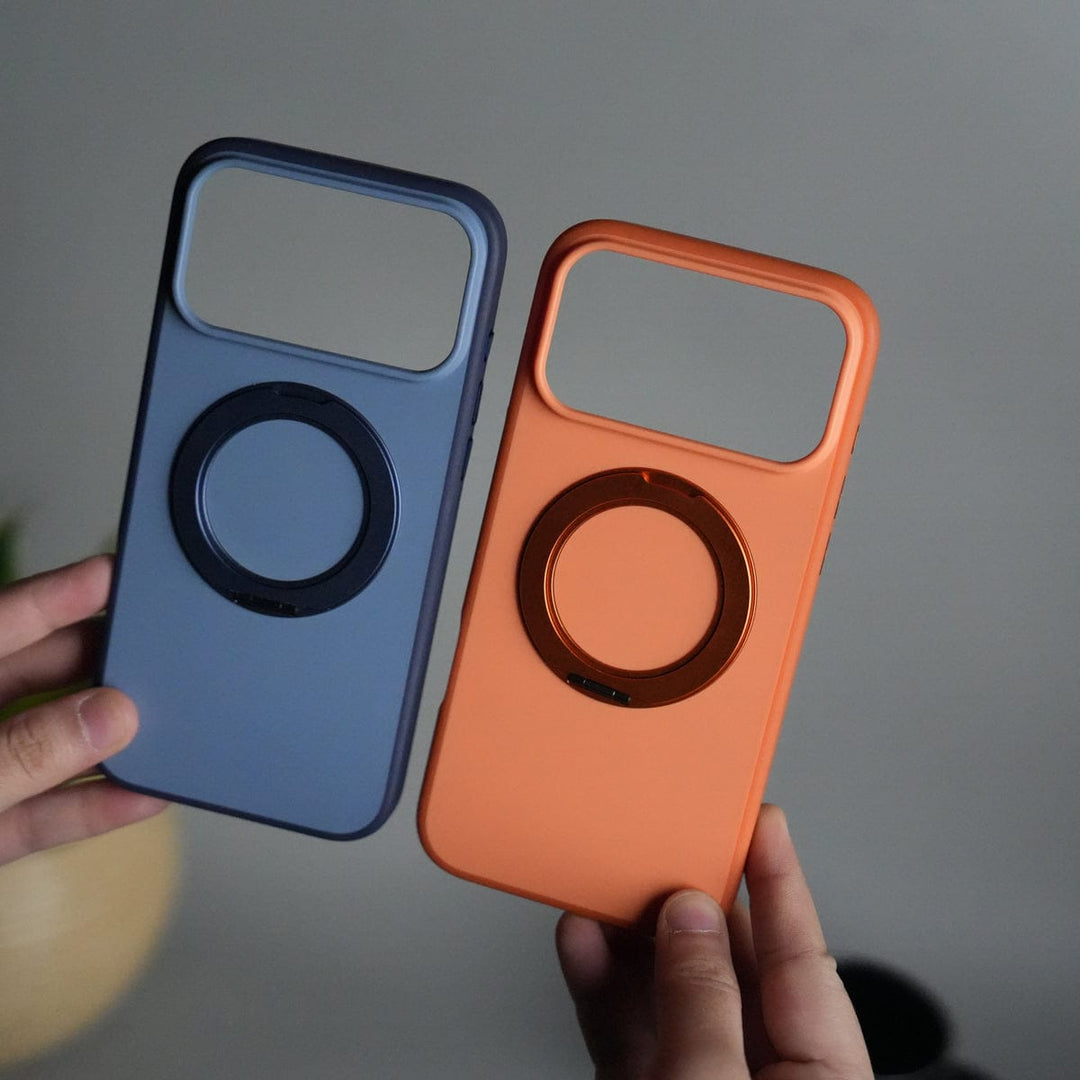 FRATO iPhone 17 Series iPhone 17 Pro Max Matte Shockprof Case with Metal 360° Kickstand