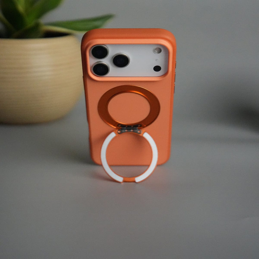 FRATO iPhone 17 Series iPhone 17 Pro Max Matte Shockprof Case with Metal 360° Kickstand