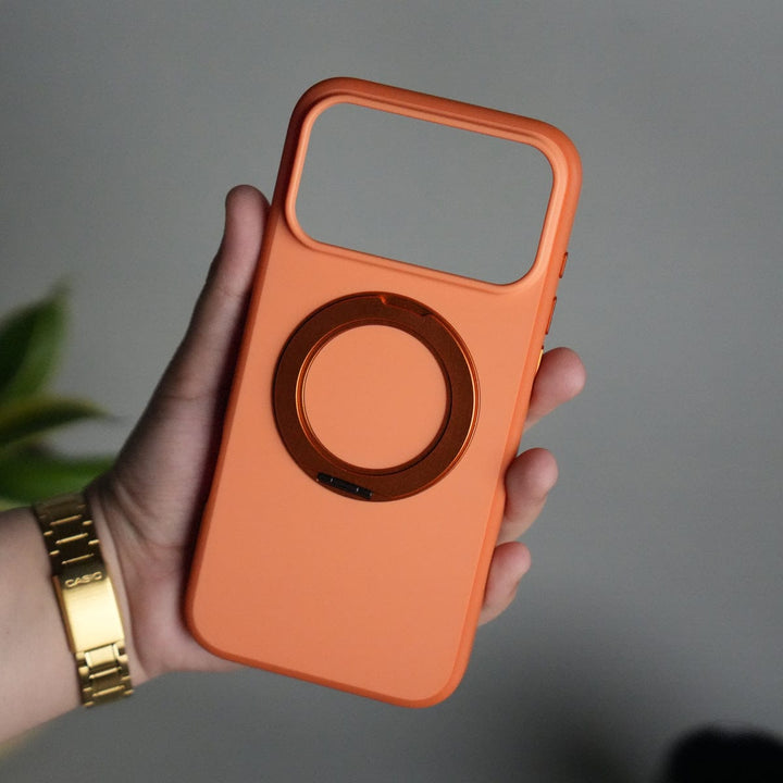 FRATO iPhone 17 Series iPhone 17 Pro Max Matte Shockprof Case with Metal 360° Kickstand