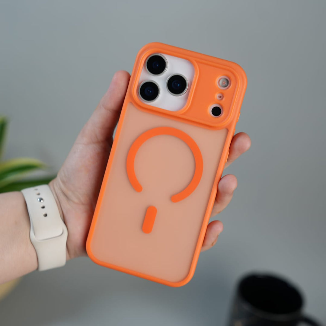 FRATO iPhone 17 Series iPhone 17 Pro Max / Orange iPhone 17 Series Frosted Matte MagSafe Case | Anti-Fingerprint Translucent Back Cover