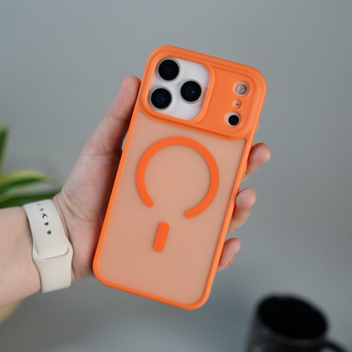 FRATO iPhone 17 Series iPhone 17 Pro Max / Orange iPhone 17 Series Frosted Matte MagSafe Case | Anti-Fingerprint Translucent Back Cover