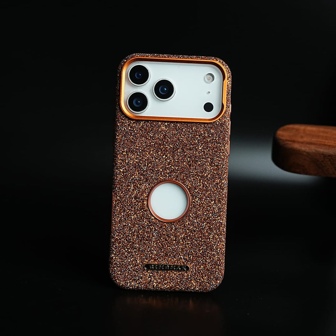 FRATO iPhone 17 Series iPhone 17 Pro Max / Orange Premium Shimmer Glitter Case for iPhone 17 Series