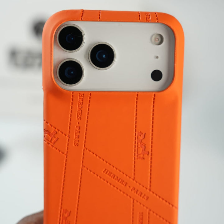 FRATO iPhone 17 Series iPhone 17 Pro Max Premium H-Style PU Leather Case | Luxury Designer-Inspired Protective Cover