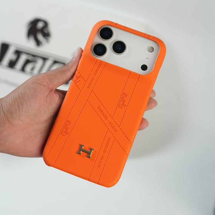 FRATO iPhone 17 Series iPhone 17 Pro Max Premium H-Style PU Leather Case | Luxury Designer-Inspired Protective Cover