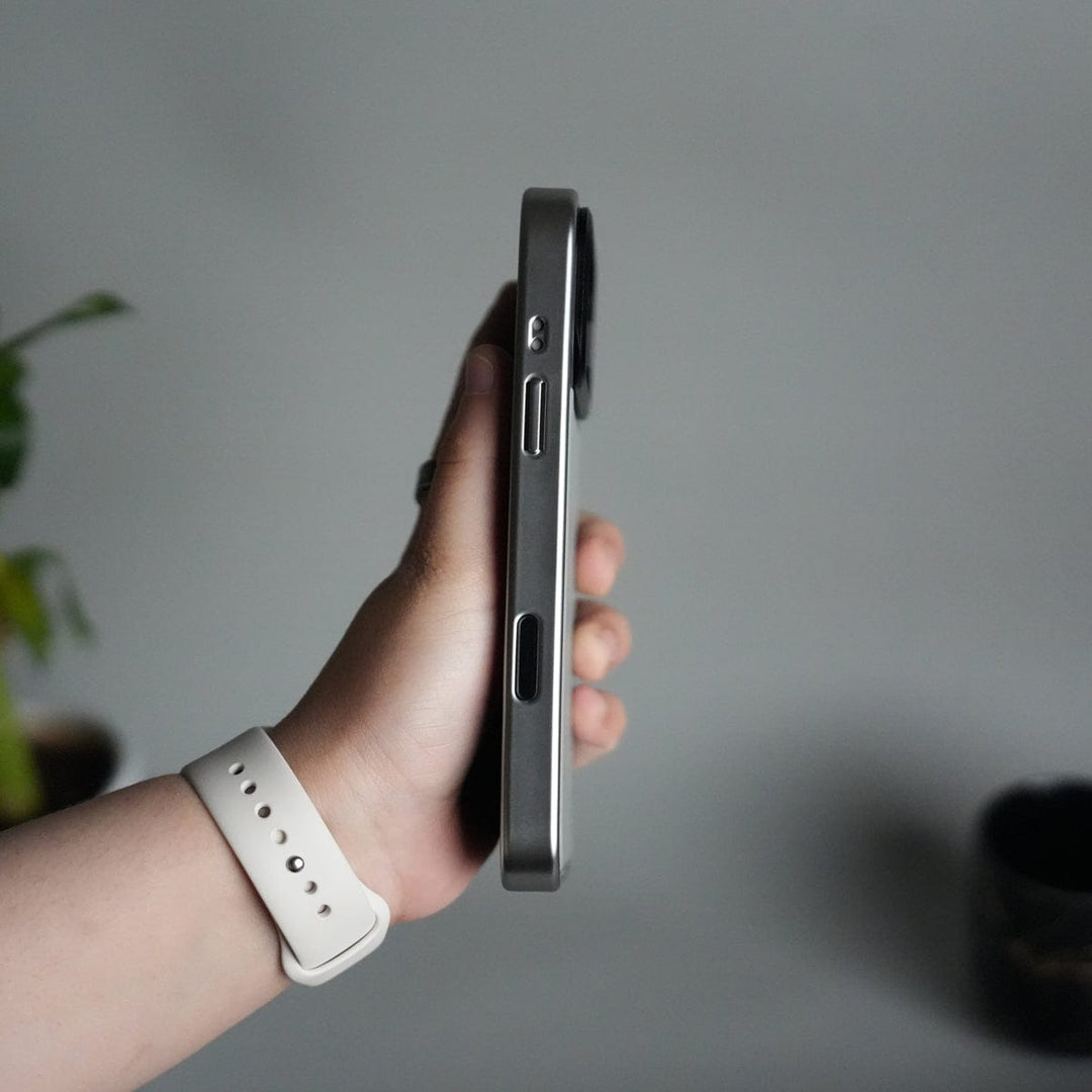 FRATO iPhone 17 Series iPhone 17 Pro Max Premium Leather Back Case with Metal Kickstand And camera Bump Cover