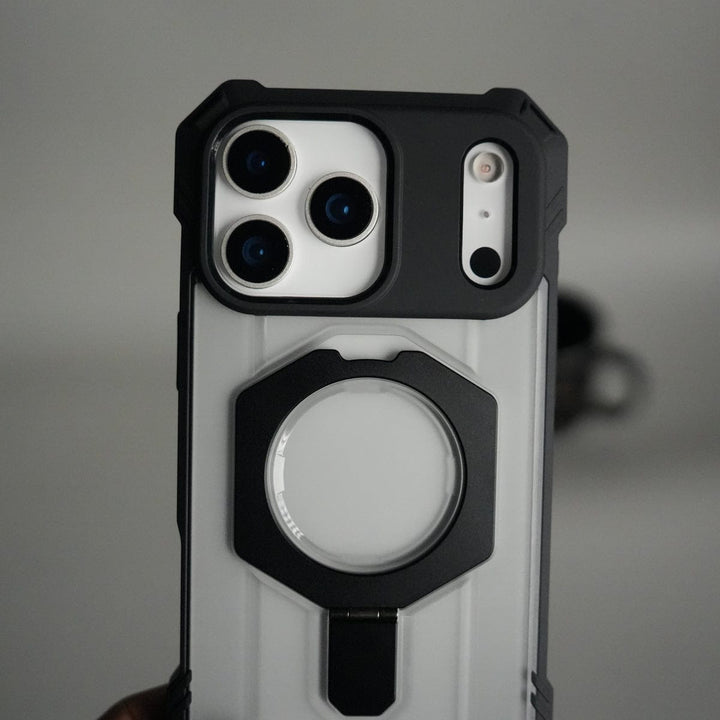 FRATO iPhone 17 Series iPhone 17 Pro Max – Rugged Armor MagSafe Case with Metal Kickstand