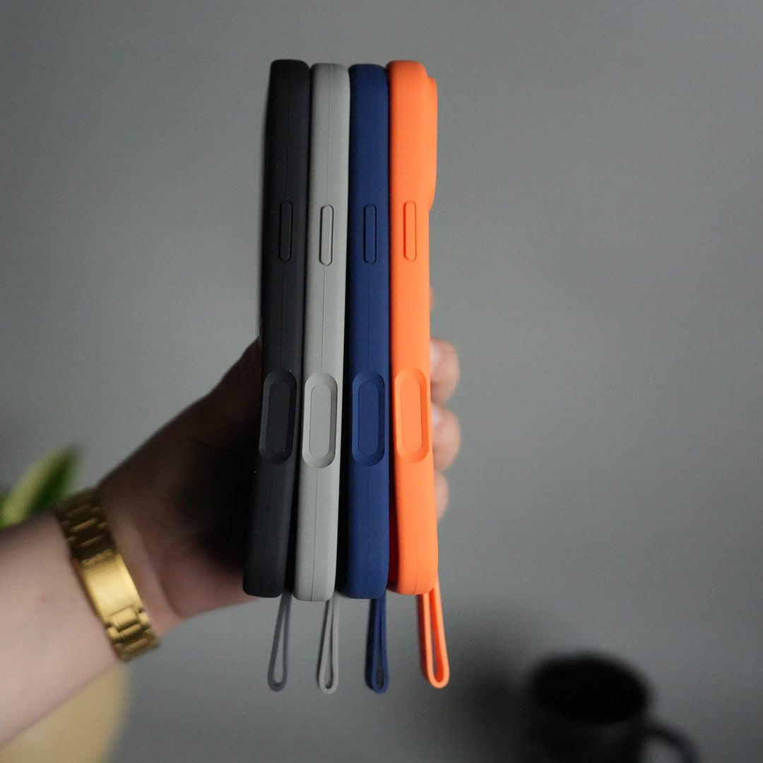 FRATO iPhone 17 Series iPhone 17 Pro Max Silicone Case | Magnetic Ring | Silicone Rotating Grip Strap Cover