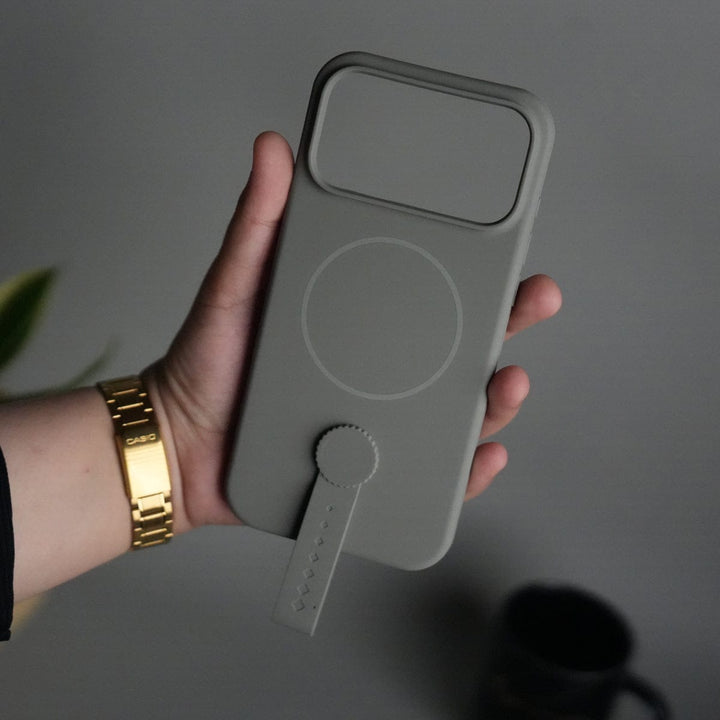 FRATO iPhone 17 Series iPhone 17 Pro Max Silicone Case | Magnetic Ring | Silicone Rotating Grip Strap Cover