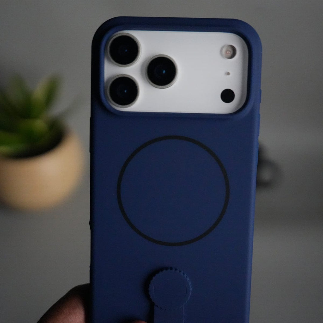 FRATO iPhone 17 Series iPhone 17 Pro Max Silicone Case | Magnetic Ring | Silicone Rotating Grip Strap Cover