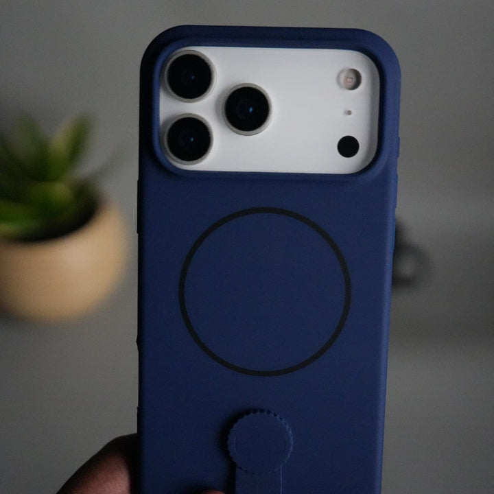 FRATO iPhone 17 Series iPhone 17 Pro Max Silicone Case | Magnetic Ring | Silicone Rotating Grip Strap Cover