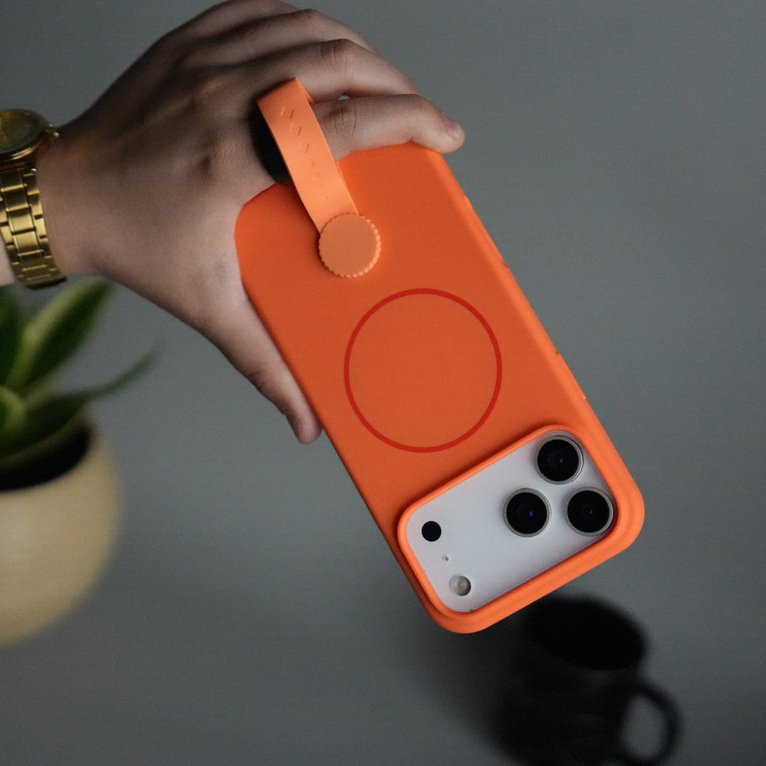 FRATO iPhone 17 Series iPhone 17 Pro Max Silicone Case | Magnetic Ring | Silicone Rotating Grip Strap Cover