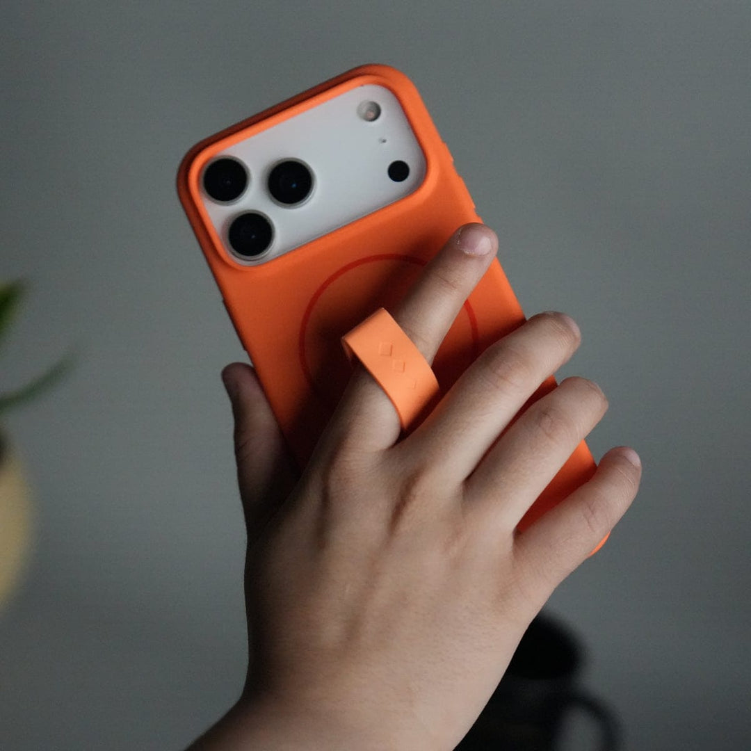 FRATO iPhone 17 Series iPhone 17 Pro Max Silicone Case | Magnetic Ring | Silicone Rotating Grip Strap Cover
