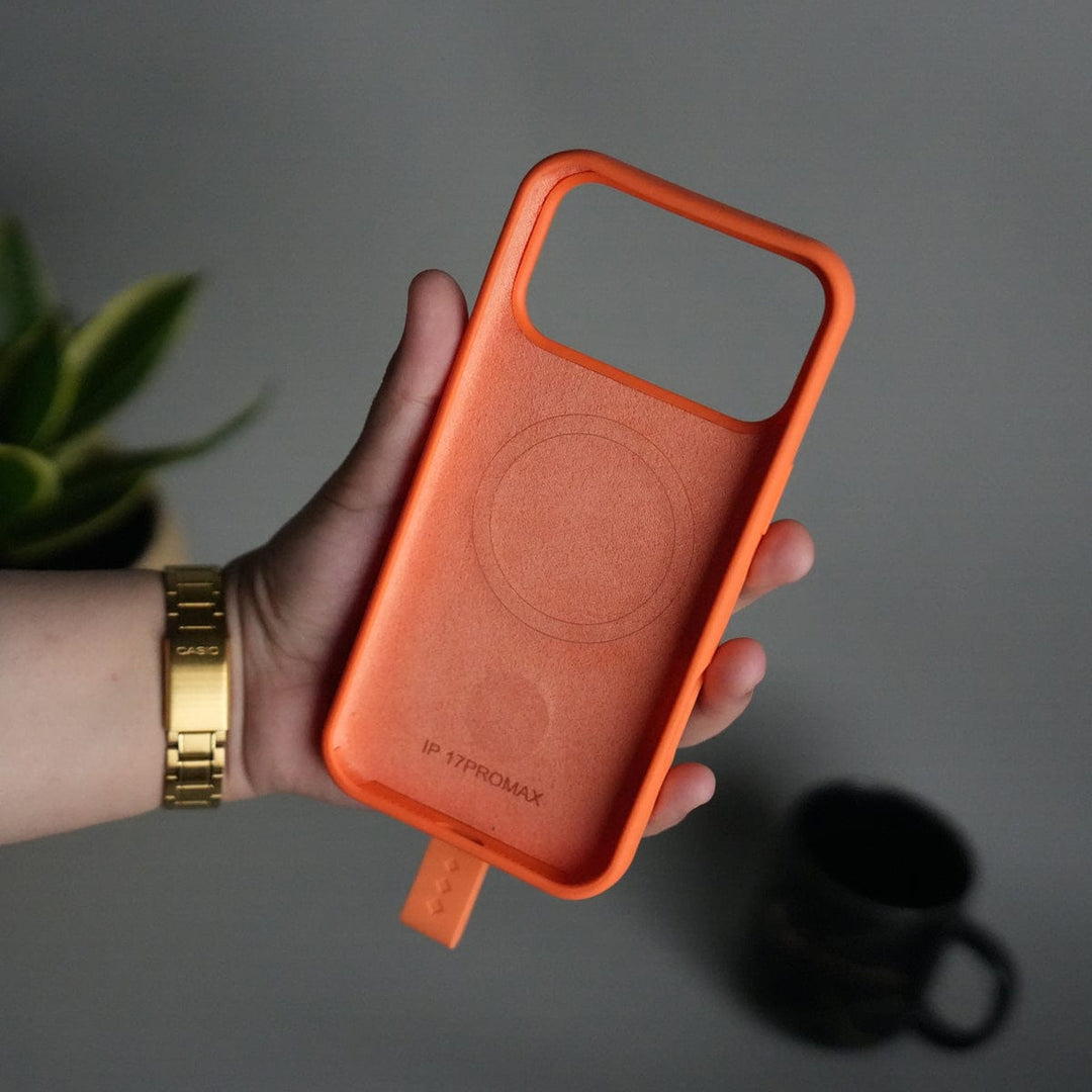 FRATO iPhone 17 Series iPhone 17 Pro Max Silicone Case | Magnetic Ring | Silicone Rotating Grip Strap Cover