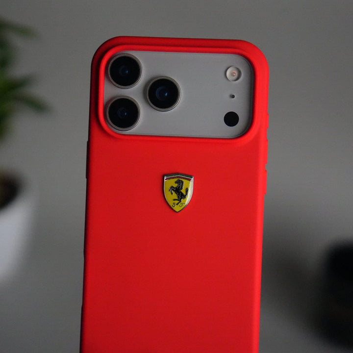 FRATO iPhone 17 Series iPhone 17 Pro Max Sports Car Logo Liquid Silicone Case Cover