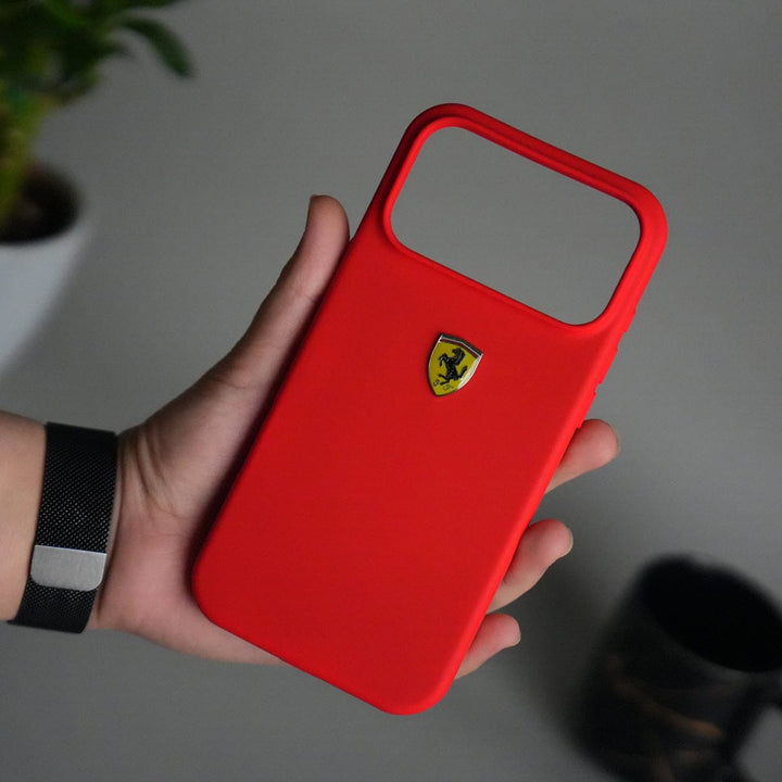 FRATO iPhone 17 Series iPhone 17 Pro Max Sports Car Logo Liquid Silicone Case Cover