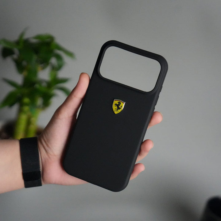 FRATO iPhone 17 Series iPhone 17 Pro Max Sports Car Logo Liquid Silicone Case Cover