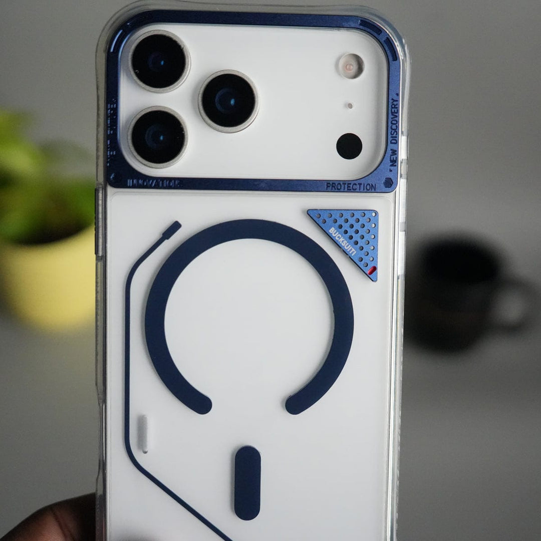 FRATO iPhone 17 Series iPhone 17 Pro Max TechLine Transparent MagSafe Case with Metal Camera Bump Back Cover