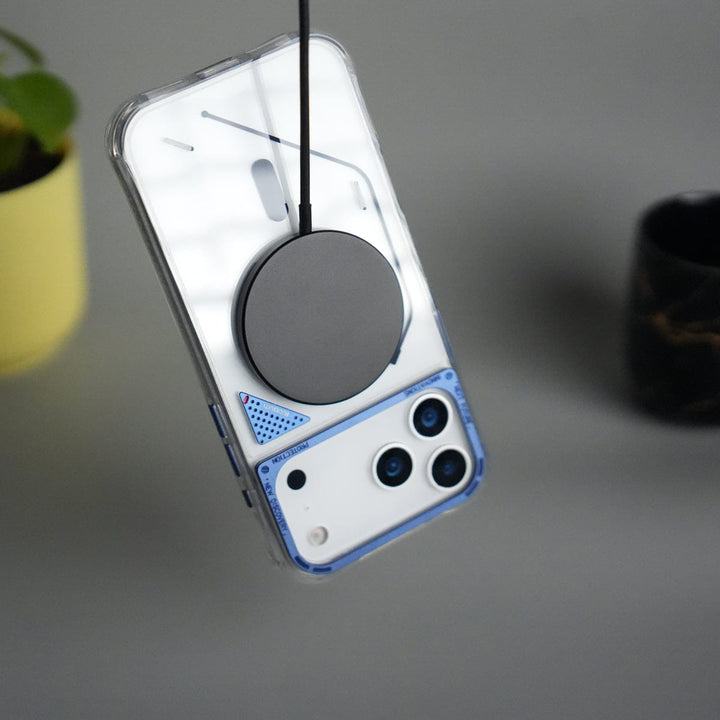 FRATO iPhone 17 Series iPhone 17 Pro Max TechLine Transparent MagSafe Case with Metal Camera Bump Back Cover